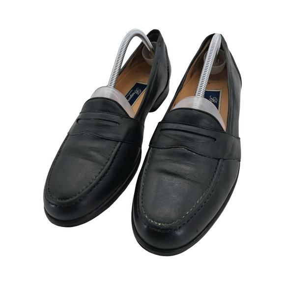 Bragano Penny Loafers Shoes Mens Size 10 M Black Leather Slip On Made In Italy main image 9